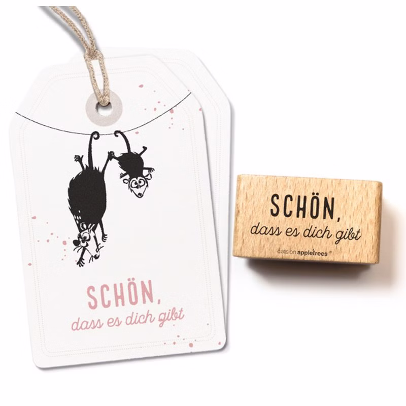 Stempel "Schön dass es dich gibt" Stempel "Schön dass es dich gibt"