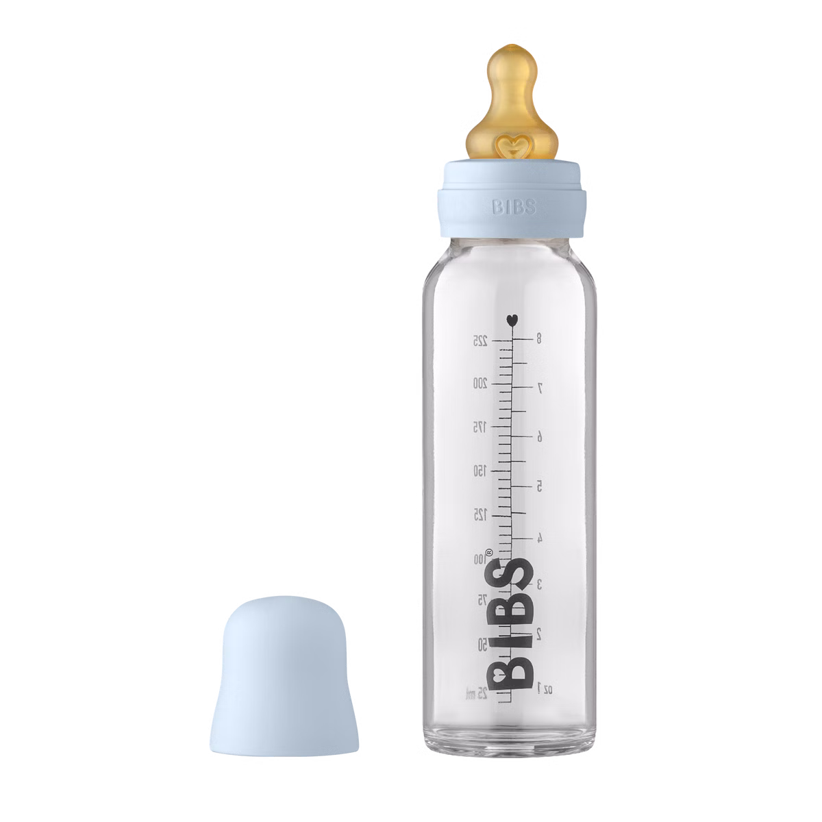 Baby Glasflasche inkl. Sauger 225 ml, BIBS Baby Glasflasche inkl. Sauger 225 ml, BIBS