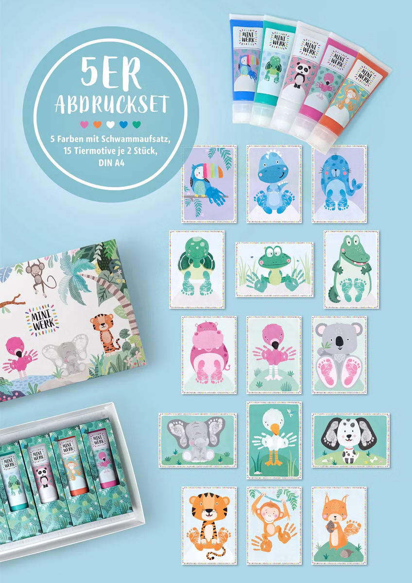 5er Baby Abdruckset 5er Baby Abdruckset