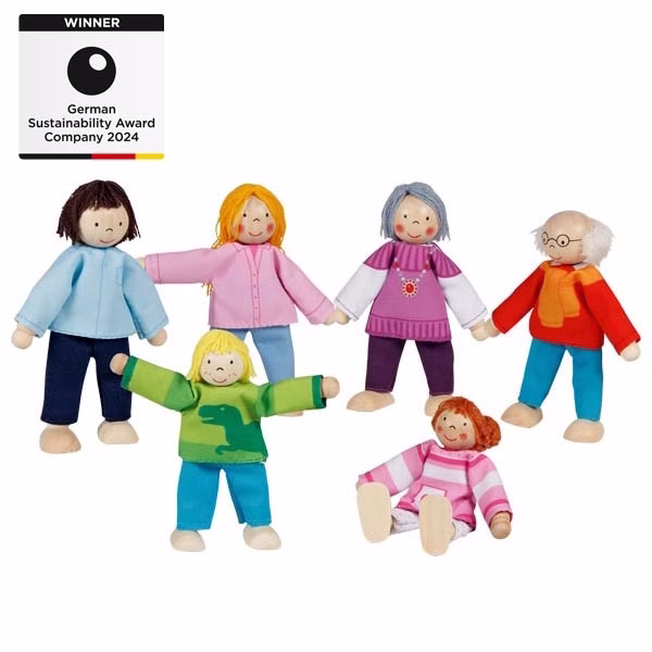 Biegepuppen Moderne Familie 6-teilig Biegepuppen Moderne Familie 6-teilig