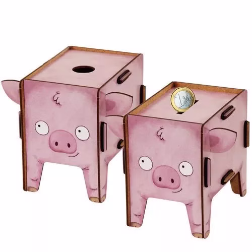 2 in 1 Spardose und Stifteköcher Schwein 2 in 1 Spardose und Stifteköcher Schwein