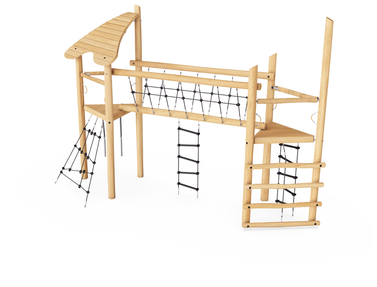 2-Turm-Kletteranlage mit Brücke 2-Turm-Kletteranlage mit Brücke