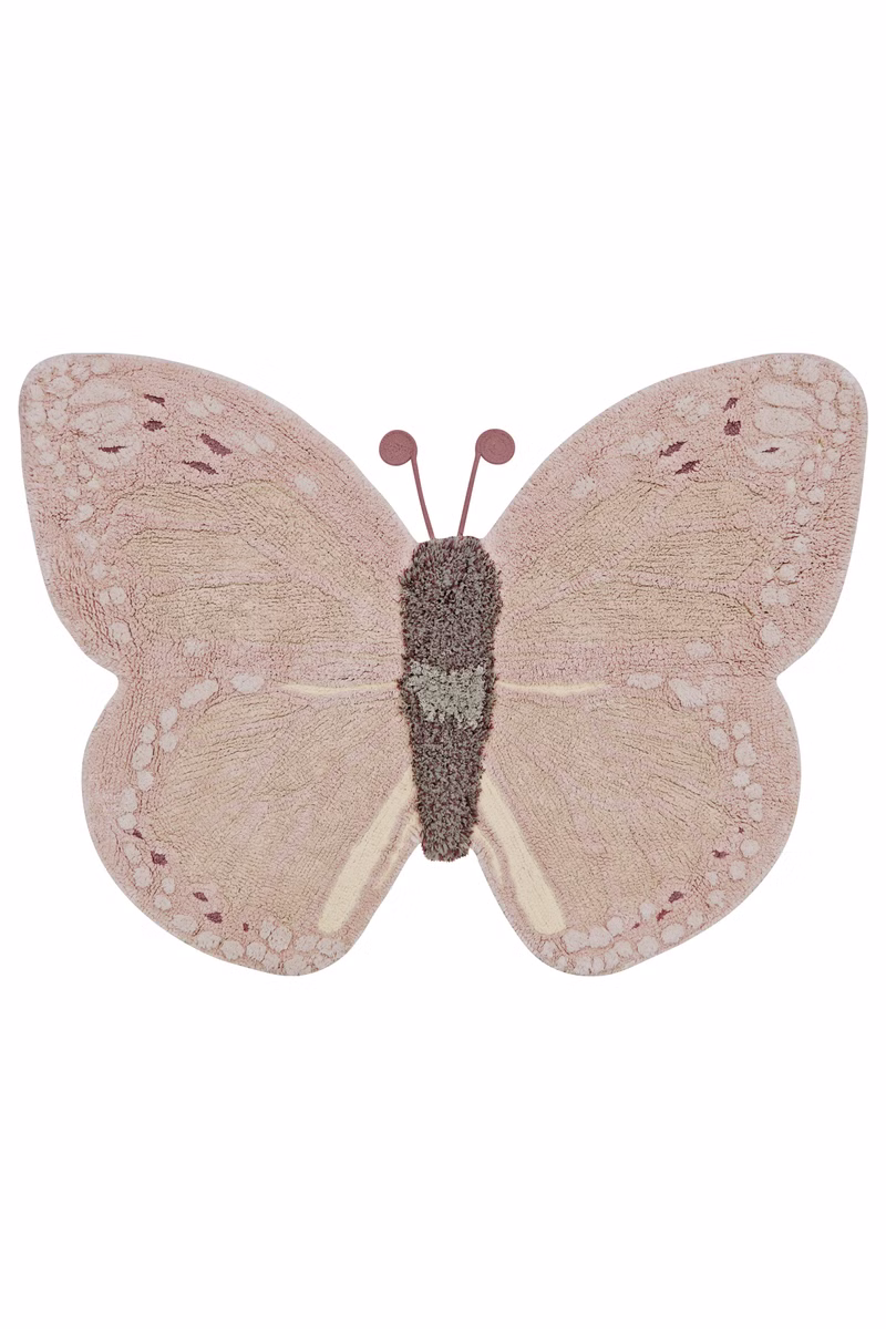 Baumwollteppich Schmetterling 120x90cm Baumwollteppich Schmetterling 120x90cm sb