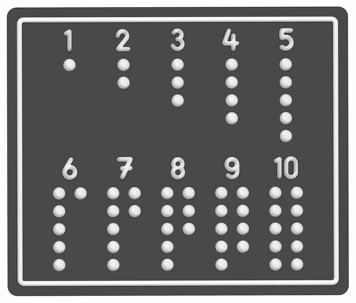 Spielboard "Mathe 1-10" zum Activity Spieltisch Spielboard "Mathe 1-10" zum Activity Spieltisch
