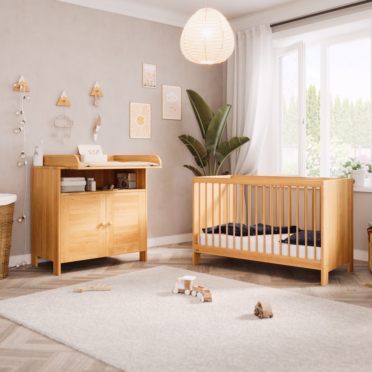 Starter-Set Niklas Babybett und Wickelkommode Starter-Set Niklas Babybett und Wickelkommode sb