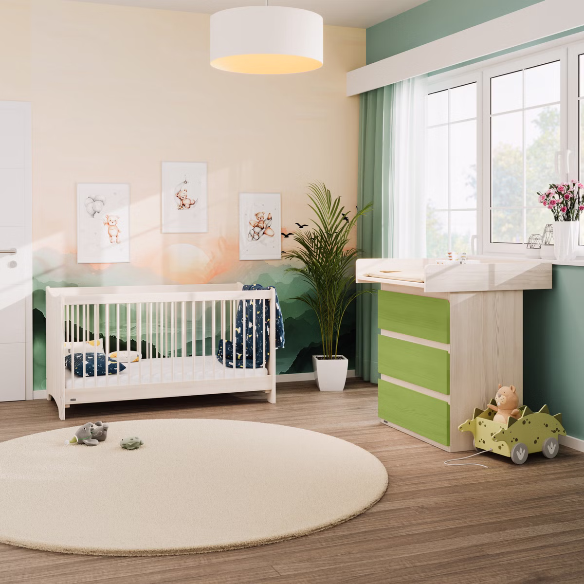 Starter-Set Finn Babybett und Wickelkommode Starter-Set Finn Babybett und Wickelkommode