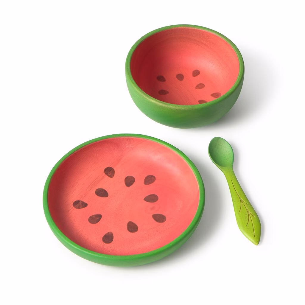 3-teiliges Geschirrset Wassermelone, Oli&Carol 3-teiliges Geschirrset Wassermelone, Oli&Carol