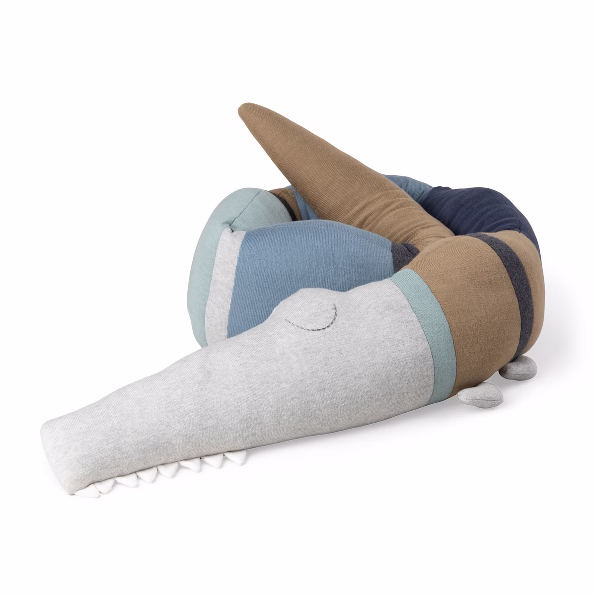 Bettschlange Krokodil blau/braun Bettschlange Krokodil blau/braun sb