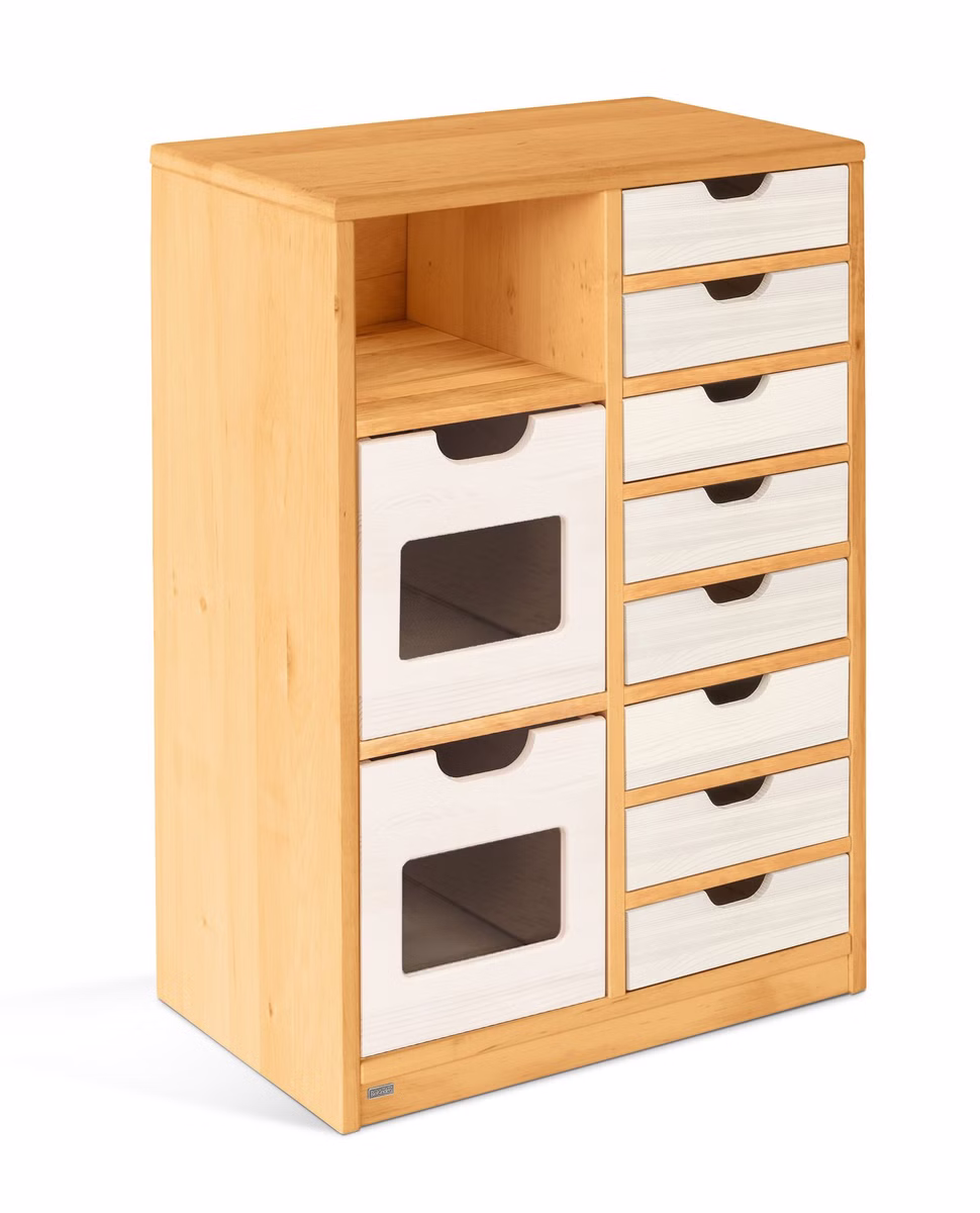 Robin Regal schmal Set 10, mit Regalboxen & Schubladen Robin Regal schmal Set 10, mit Regalboxen & Schubladen