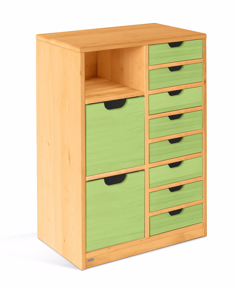 Robin Regal schmal Set 10, mit Regalboxen & Schubladen Robin Regal schmal Set 10, mit Regalboxen & Schubladen