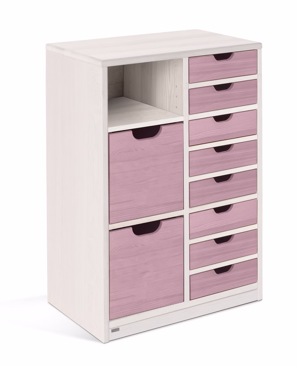 Robin Regal schmal Set 10, mit Regalboxen & Schubladen Robin Regal schmal Set 10, mit Regalboxen & Schubladen