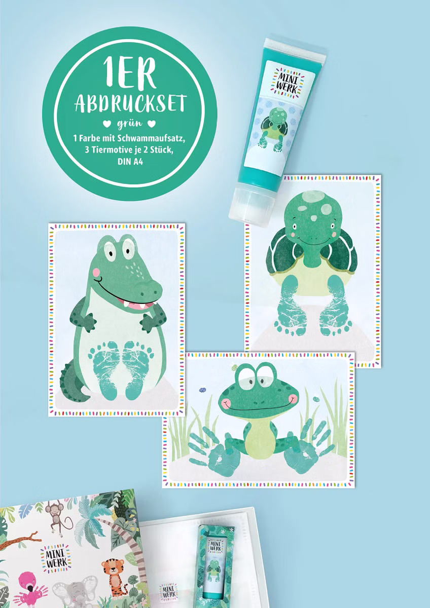 1er Baby Abdruckset Grün 1er Baby Abdruckset Grün