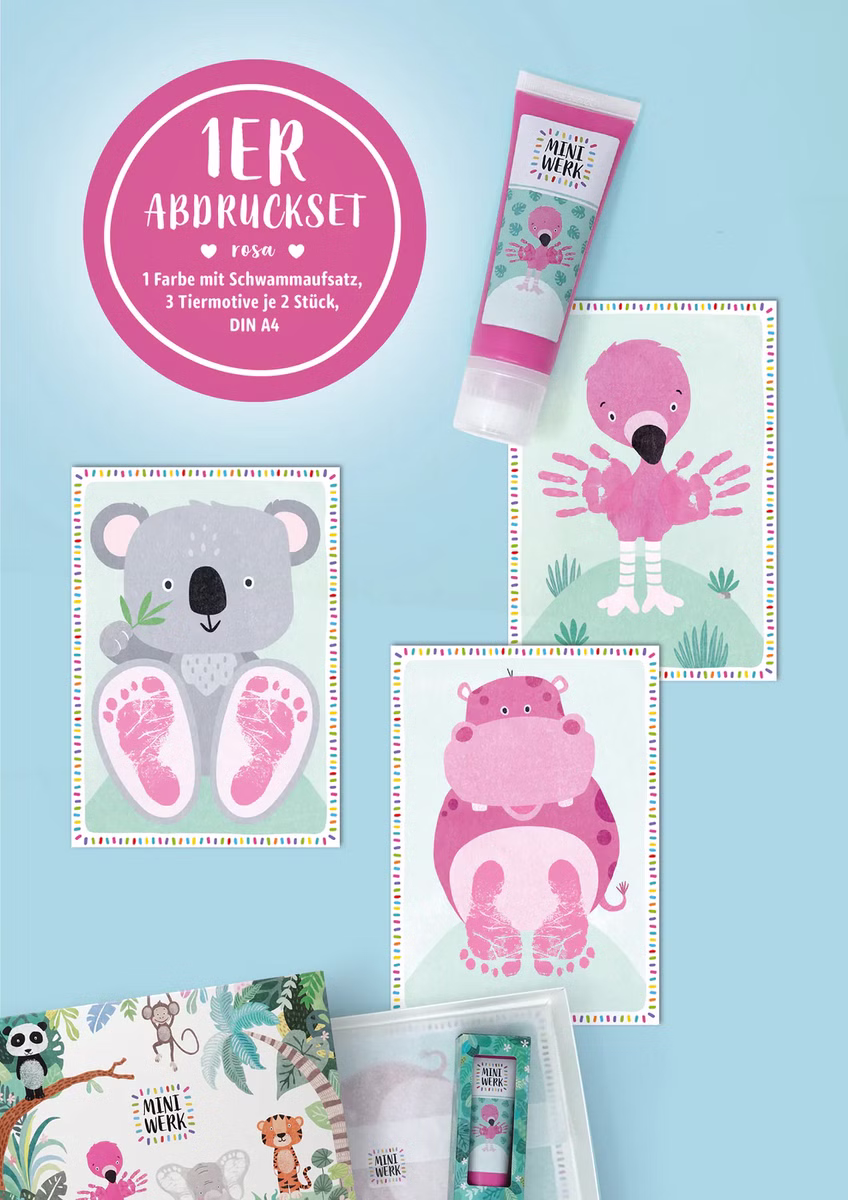 1er Baby Abdruckset Rosa 1er Baby Abdruckset Rosa
