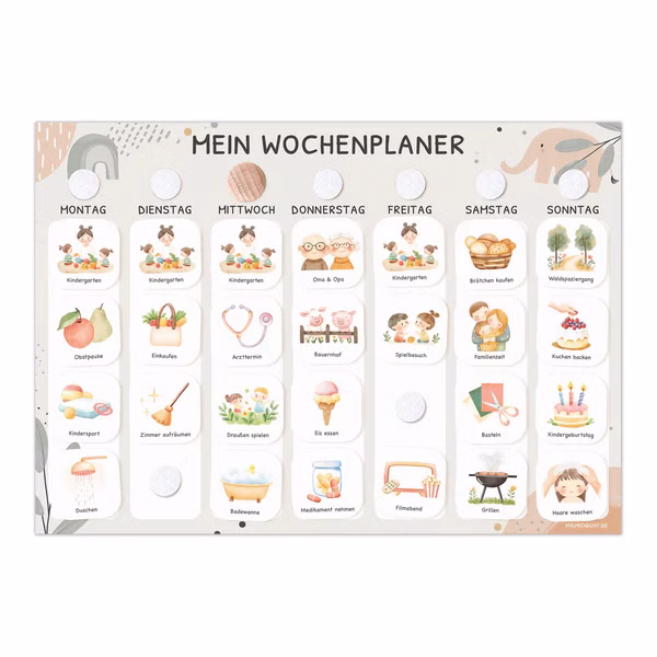 Wochenplaner für Kinder inkl. 350 Routinekarten Wochenplaner für Kinder inkl. 350 Routinekarten sb