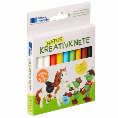 Natur-Kreativknete Pony, 10 Stangen Natur-Kreativknete Pony, 10 Stangen