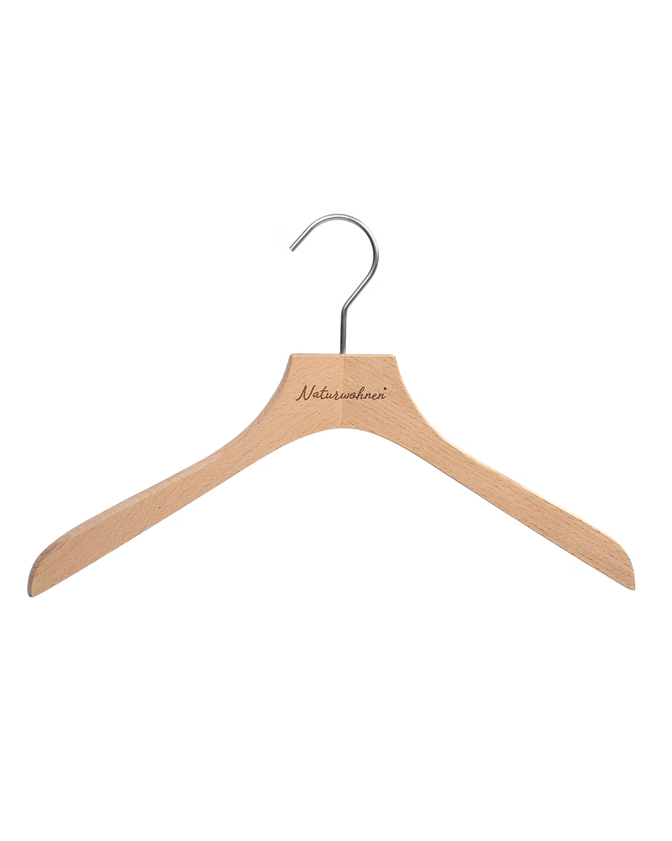 Massivholz-Kleiderbügel 45 cm flach fs