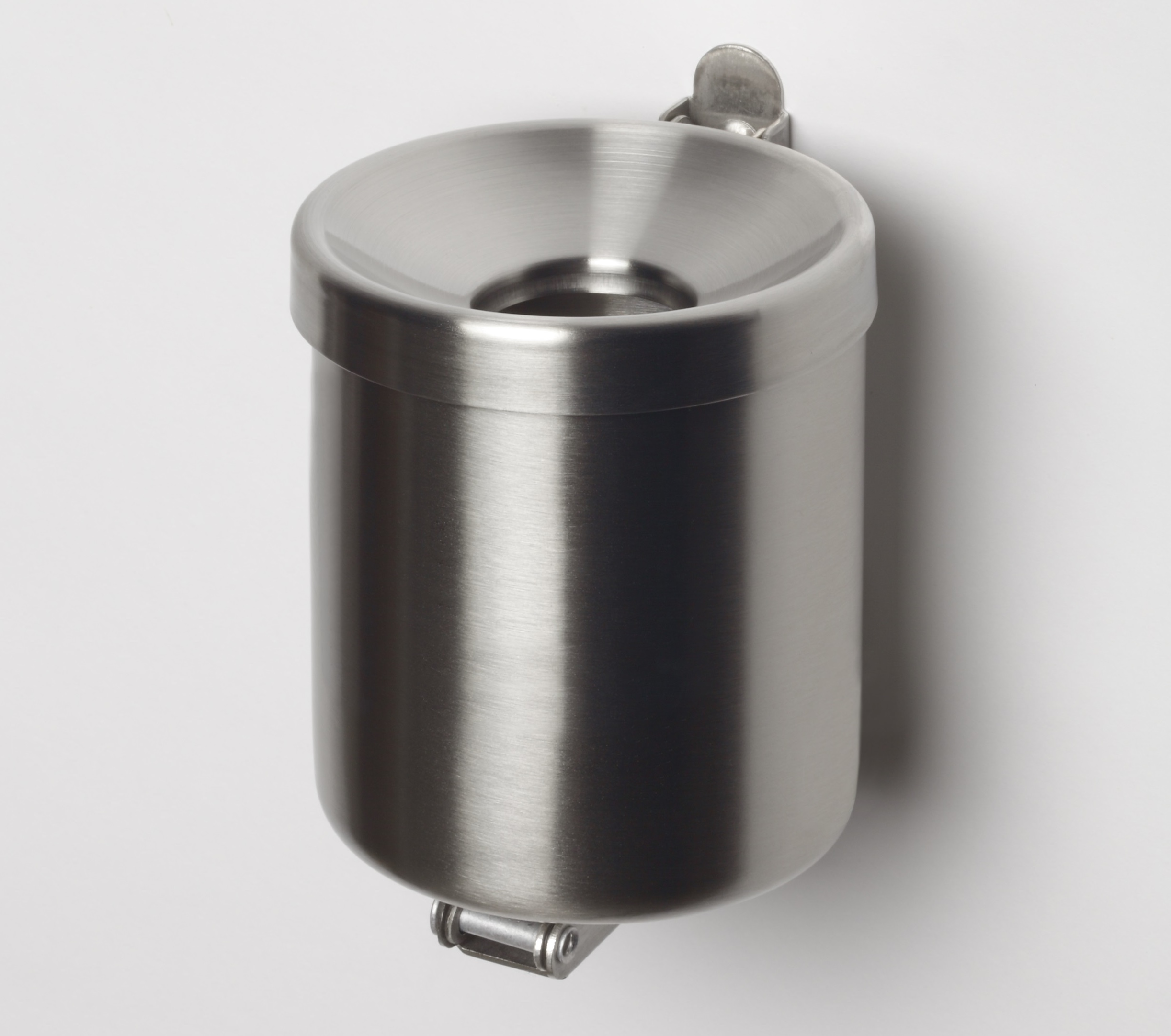 Wandaschenbecher rund aus Edelstahl, 0,6 L & 2,4L