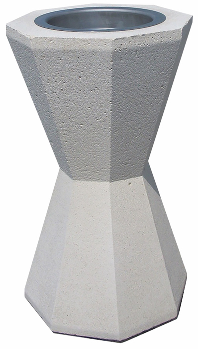 Standascher aus Beton Edelstahleinsatz, 1,5L
