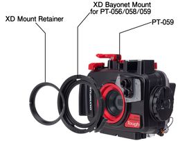 INON XD Mount für Olympus PT-056 / 058 / 059 Unterwassergehäuse oder M52 Gewinde