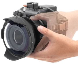 INON Canon R5 mit RF 15-35mm F4L IS USM X-2 Unterwassergehäuse & Dome Set