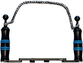 Hydronalin Griffkordel Trageband mit Schäkel 37 cm Tragekordel Kordel Grau Schwarz-Weiss
