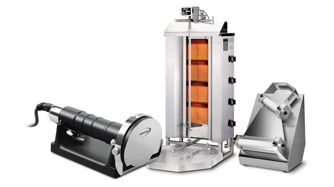 Dönerschneidemaschine, Gyrosgrill und Teigausrollmaschine von CEYLAN