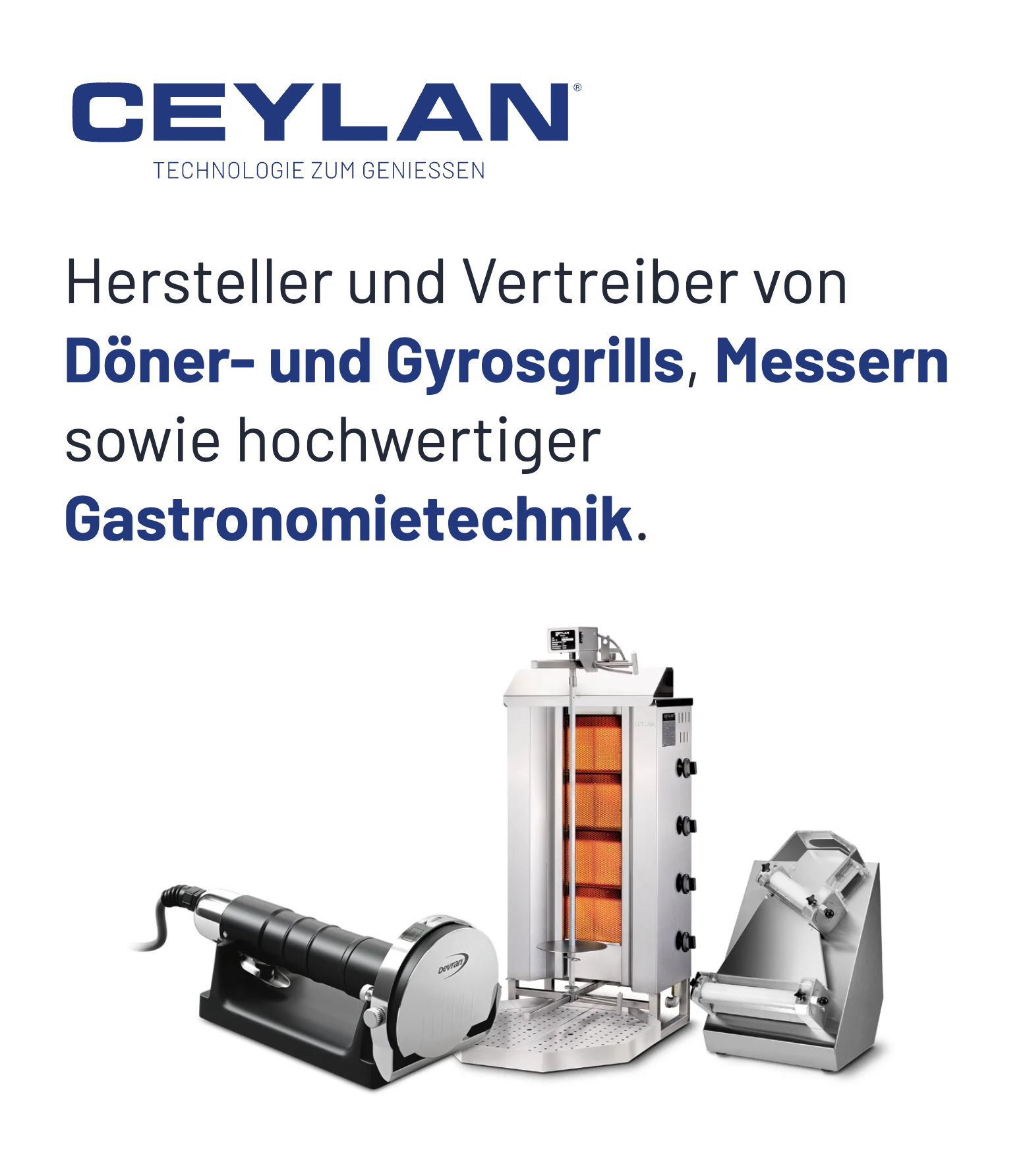 Ceylan - Hersteller & Vertreiber von Döner- & Gyrosgrills, Messern & Gastronomietechnik