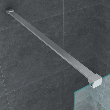 Duschabtrennung Walk-In Duschwand Milchglas vollsatiniert 8mm (BxH)