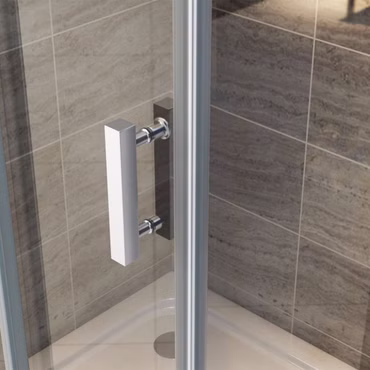 Aloni Duschkabine Eckdusche mit Schwingtür 6mm Klarglas