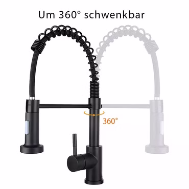 Aloni Küchenarmatur mit schwenkbarem Sprühkopf Chrom