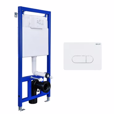 Belvit Trockenbau Vorwandelement Montageelement Für Wand-WC mit Betätigungsplatte