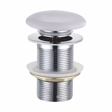 Aloni Pusher Weiß ohne Ablaufventil 1 1/4"