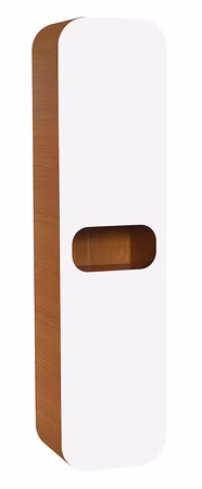 Creavit Pion Hochschrank Weiß Eiche 400x1600x320 mm