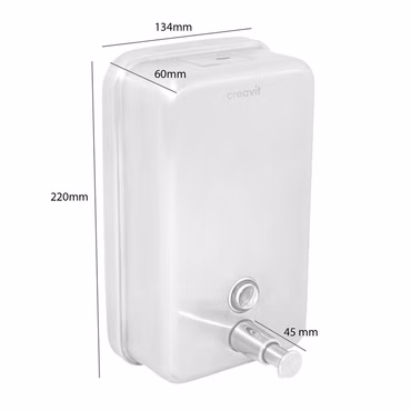 Aloni Seifenspender 1000 ml Edelstahl Chrome
