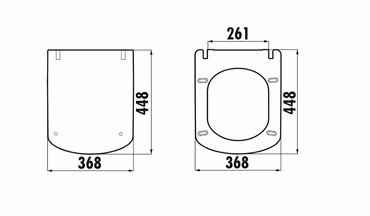 Creavit Toilettensitz Duroplast Weiß glänzend Softclose Edelstahl Scharniere schlankes Design