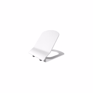 Creavit Toilettensitz Duroplast Weiß glänzend Softclose Edelstahl Scharniere schlankes Design