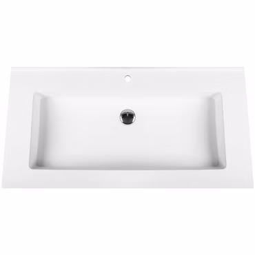 Veroni Solid Surface Mineralguss Waschbecken Waschtisch 80cm