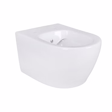Belvit Spülrandloses Wand Hänge WC mit Taharet/Bidet/Dusch-WC Funktion Weiß