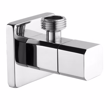 Eckregulierventil eckig Eckventil Absperrventil Armatur 1/2“ x 3/8“ mit Rosett