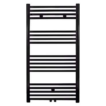HANDTUCHHEIZKÖRPER Mittelanschluss SCHWARZ 1100X600-700W