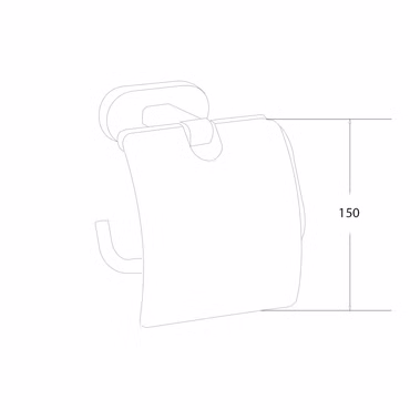 Creavit Toilettenpapierhalterung mit Deckel Chrom