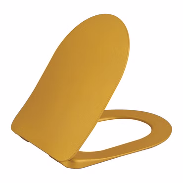 Creavit Duroplast WC Sitz Toilettensitz Absenkautomatik Softclose Gold