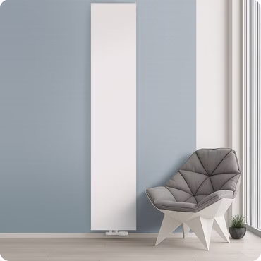 Vertikal Heizkörper Design Plan Wand Mittlenaschluss T22 2000 x 600