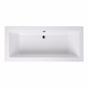 BELVIT Badewanne 180 x 80 x 60 cm Weiß Rechteck Badewanne aus Acryl hochwertig für Eckmontage oder Freimontage Einbaubadewanne