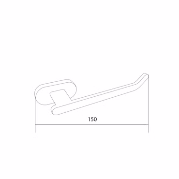 Creavit Toilettenpapierrollenhalter Schwarz
