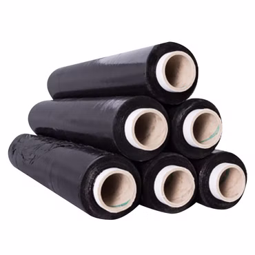 Stretchfolie Palettenfolie Verpackungsfolie Wickelfolie Schwarz 300m