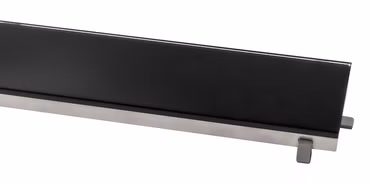 Aloni Duschrinne Ablaufblende Glas Schwarz 60 cm