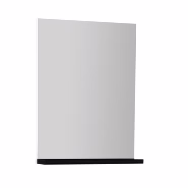 Elmas Spiegel mit Ablage Schwarz (BxHxT) 440 x 545 x 82 mm