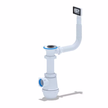 Belvit Waschbecken Siphon Überlauf 1 1/2" Ø40mm