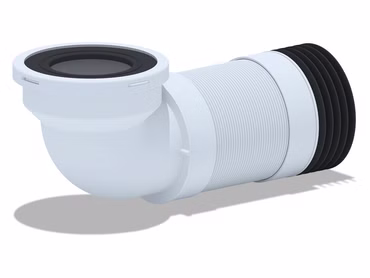 Belvit WC Flex Abfluss Anschluß Rohrstutzen Eck DN 90/110 (320-750mm)